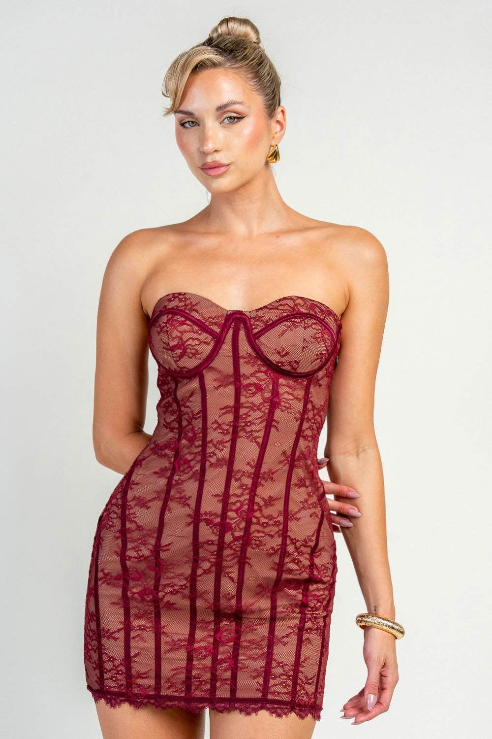 “Lacey” Holiday Mini Dress