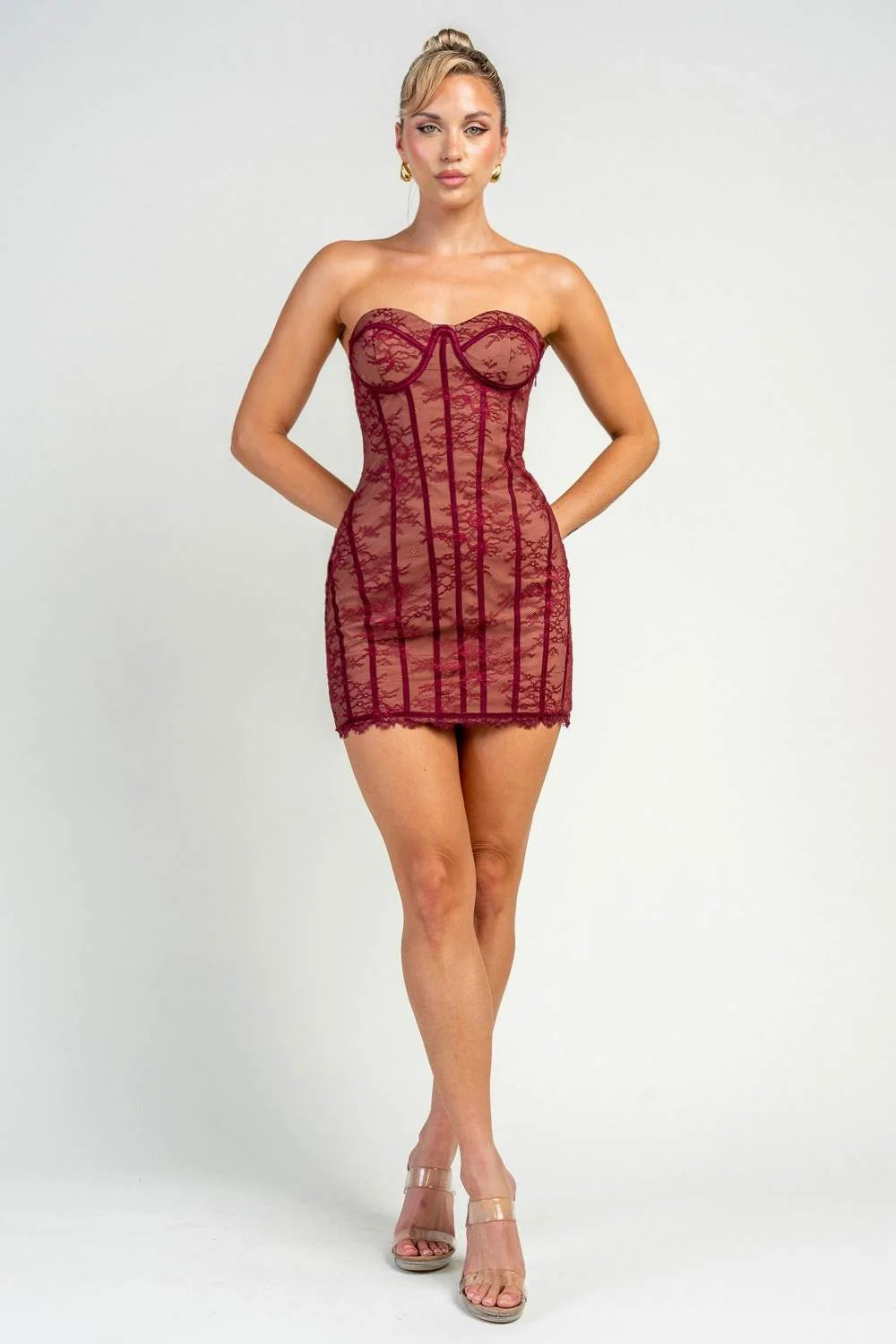 “Lacey” Holiday Mini Dress