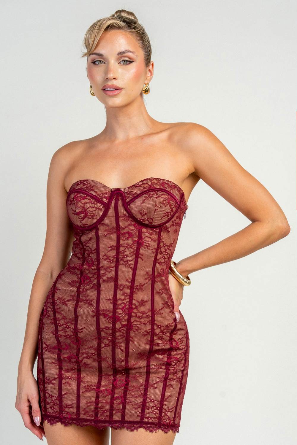 “Lacey” Holiday Mini Dress