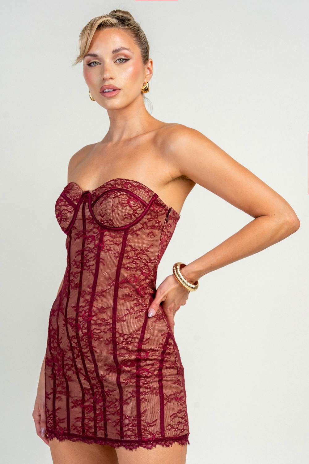 “Lacey” Holiday Mini Dress